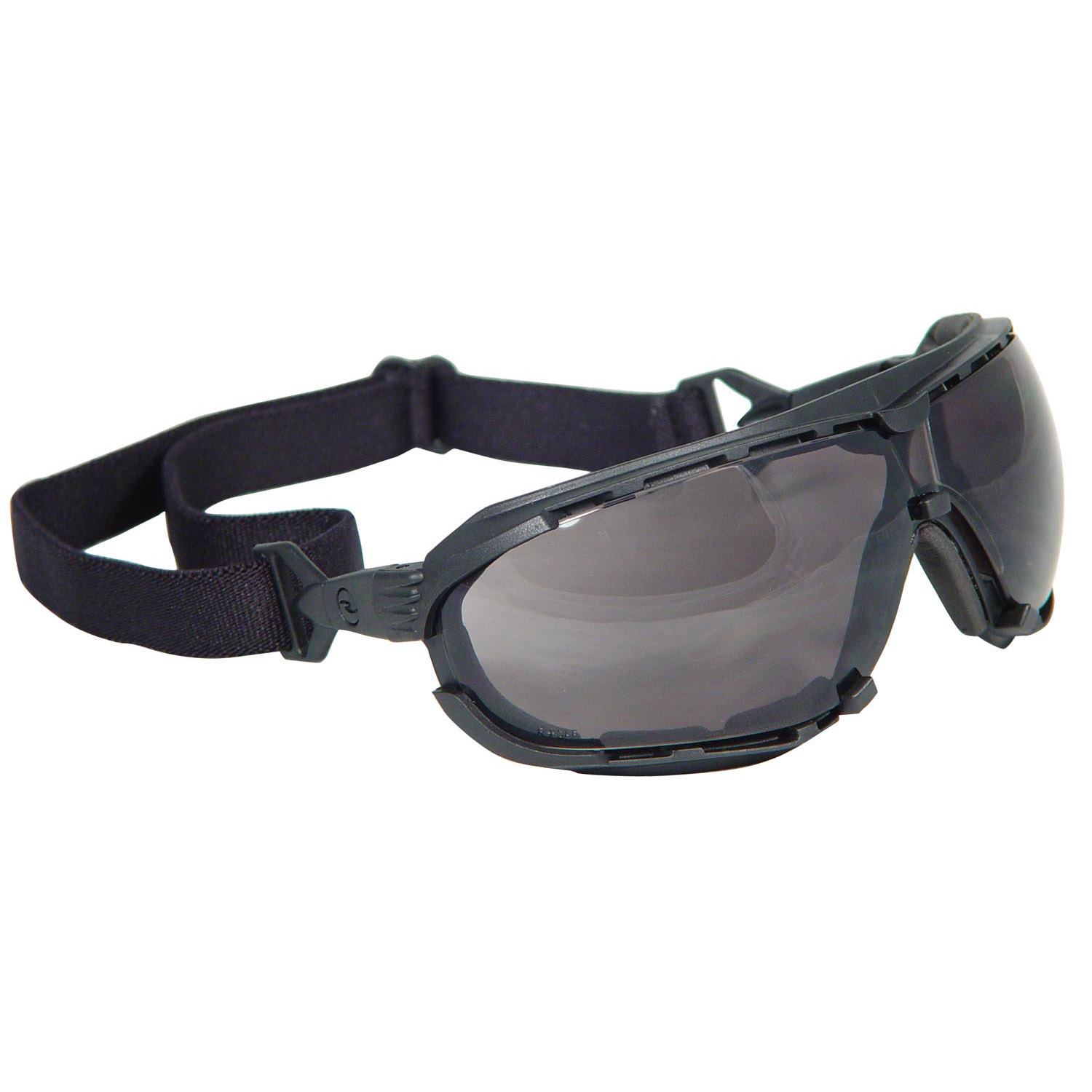 Dagger™ Foam Lined Safety Goggle - Black Frame - Smoke Anti-Fog Lens - Goggles